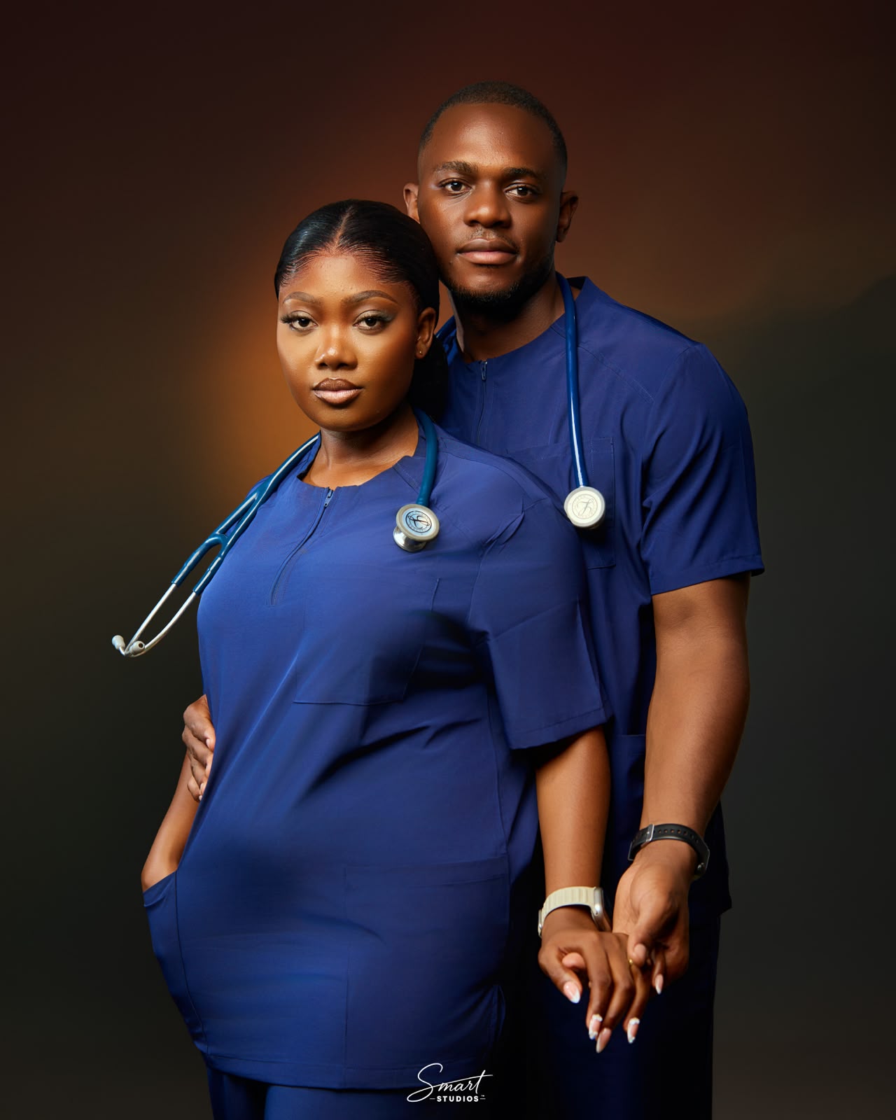 In our scrubs, where it all began